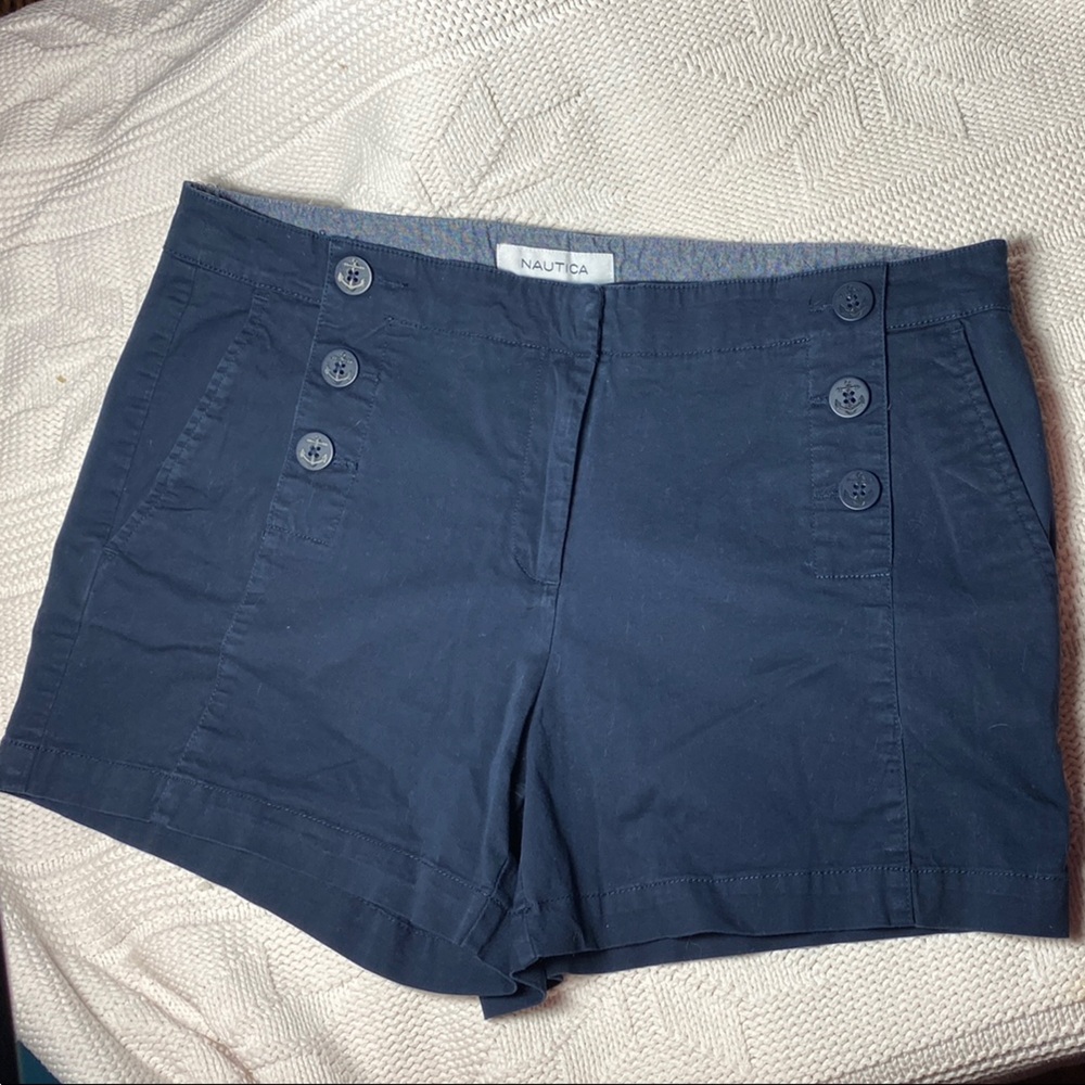Nautica Navy Blue Casual Shorts, 10